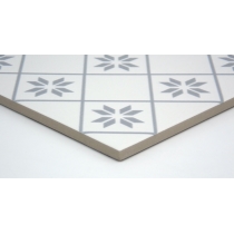 GEOMETRY - 10X10, GRAY PETAL, MATTE/SATIN